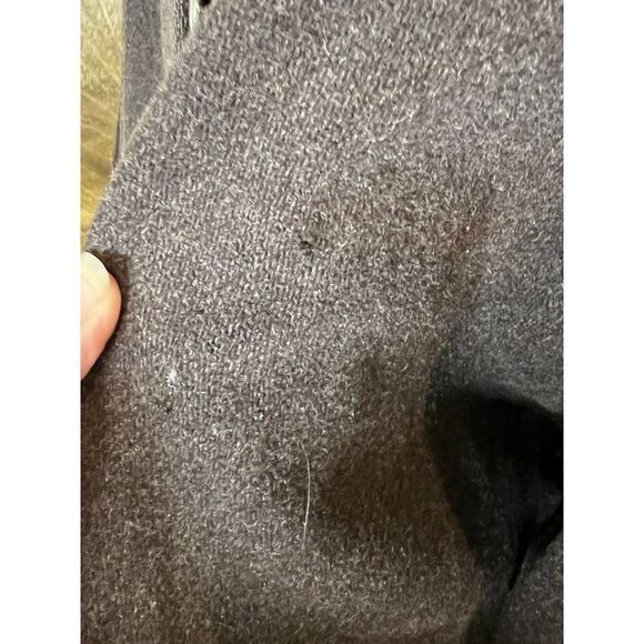 Wool Blend Coat with Hood Brown Oversized Casual Classic Warm‎ Outerwear - Picture 3 of 10